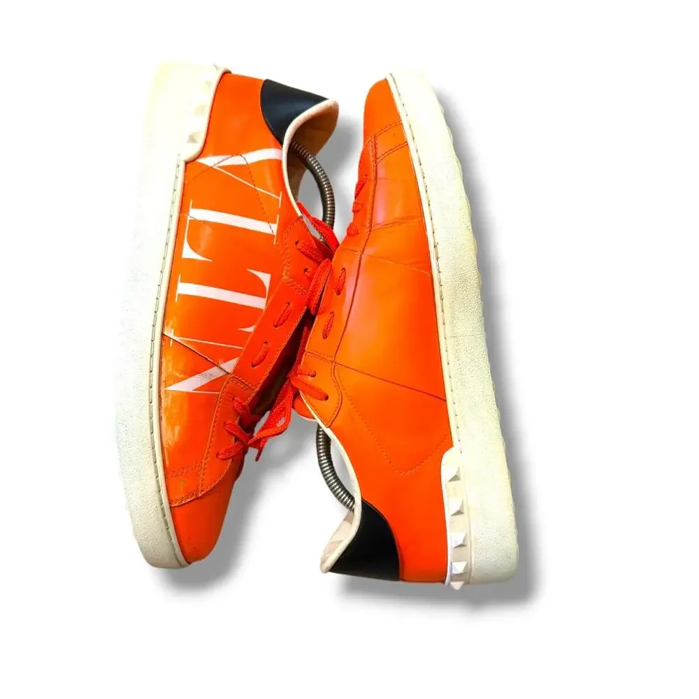 Valentino Garavani VLTN Open Fluorescent Sneakers ‘Orange’ | Size 45EU(12US)